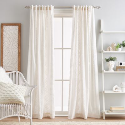 Peri Home - Cut Geo Back Tab Window Panel, Pair