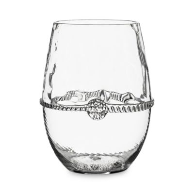 Heritage Stemless Wine Glasses, Assorted Set of 4
