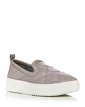 Eileen Fisher Women’s Nappa Almond Toe Quilted Leather Platform Sneakers