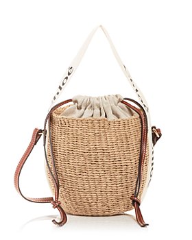 Chloé - Woody Small Woven Basket Shoulder Bag