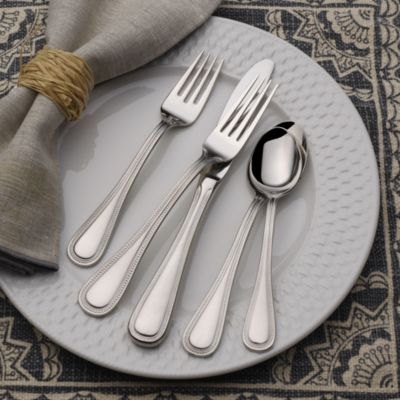 Beaded 45 Pc Flatware Set