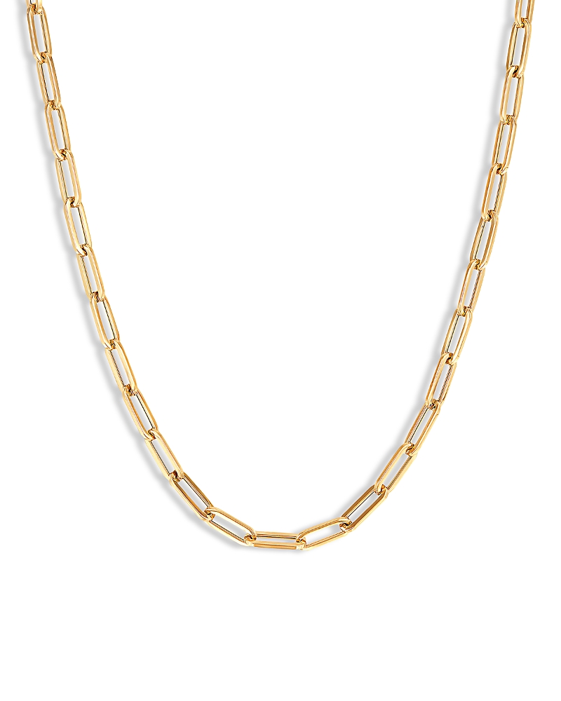 Bloomingdale's Fine Collection Paperclip Link Chain Necklace in 14K Yellow Gold, 24
