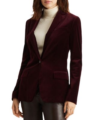 ralph lauren women's velvet blazers