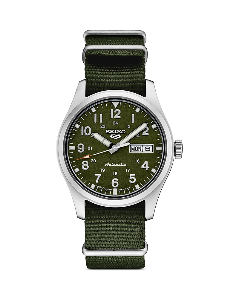 Seiko Watch Seiko 5 Sports Watch, 39.4mm In Green/green