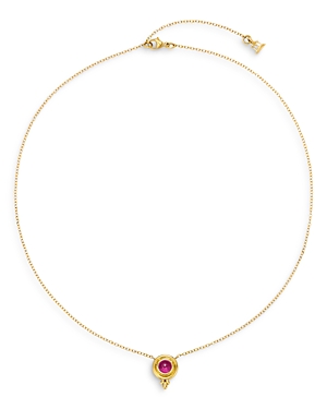 Temple St. Clair 18K Yellow Gold Classic Temple Pink Tourmaline Pendant Necklace, 18 - 100% Exclusiv