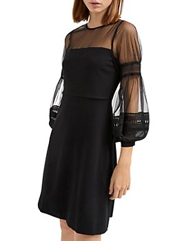 FRENCH CONNECTION - Paulette Sheer Sleeve Dress