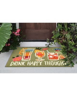 Frontporch Happy Drinks Outdoor Rug, 1'8" x 2'6"