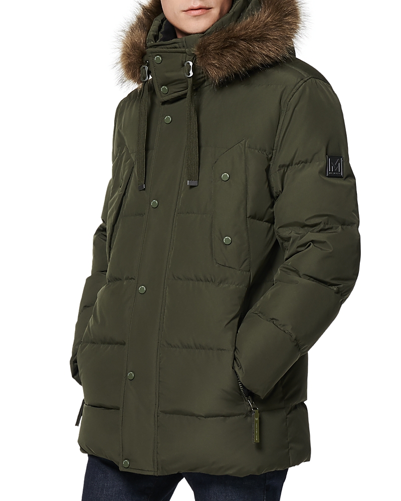Andrew Marc Bremen Water Resistant Down Puffer Jacket In Forest