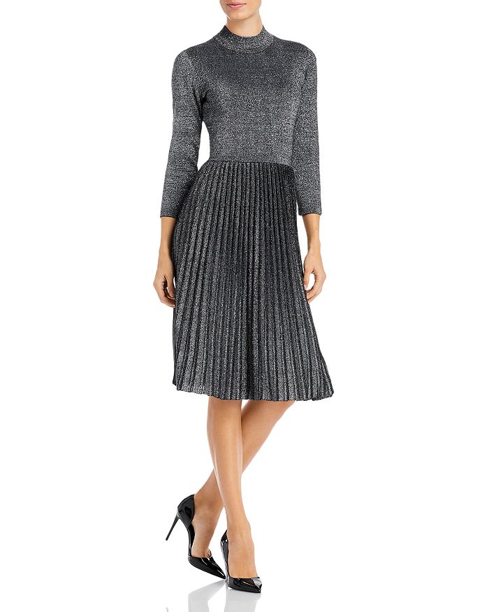Tahari on sale metallic dress