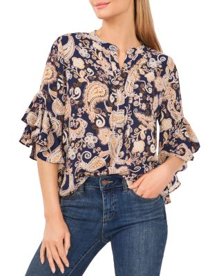 vince camuto paisley top