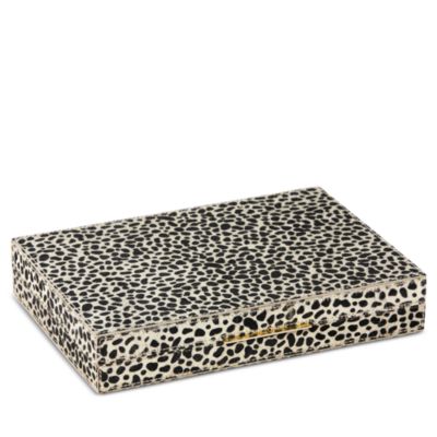 Bailey Brown Candy Striped Print Hair-On-Hide Backgammon Game Set, Small