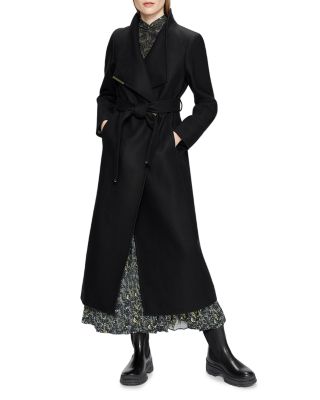 ted baker black belted coat