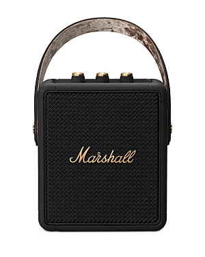 Marshall Stockwell Ii Portable Bluetooth Speaker In Black & Brass