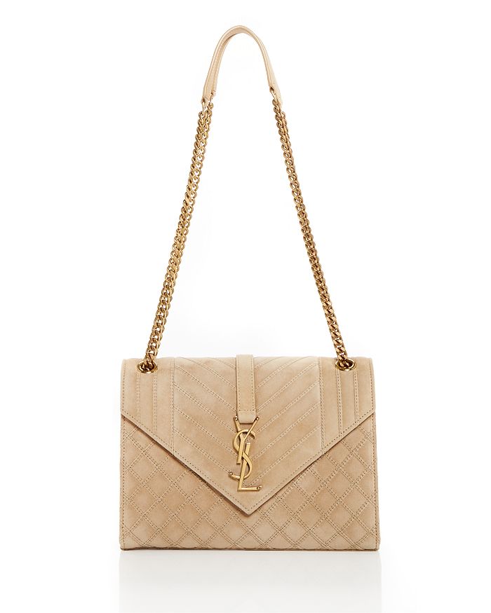 Saint Laurent Envelope Medium Quilted Suede Crossbody Bloomingdale's