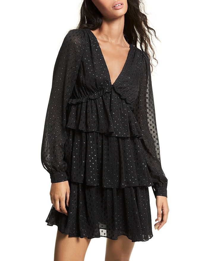 Michael kors lace wrap dress shop