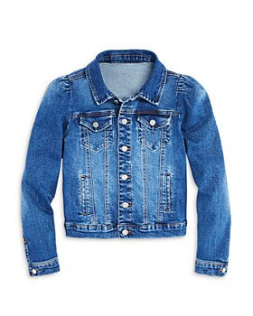 AQUA - Girls' Puff Sleeve Denim Jacket, Big Kid - 100% Exclusive