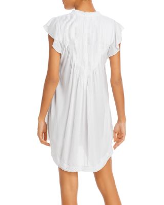 Sasha Pleated Mini Dress in White