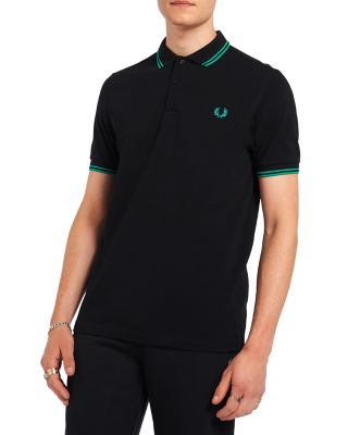 Fred Perry Twin Tipped Slim Fit Polo In 