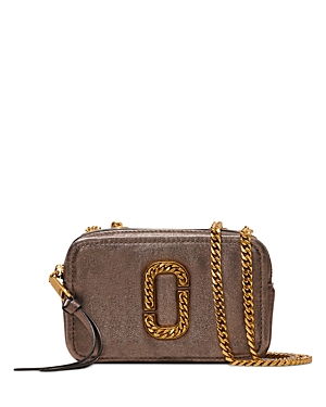 Marc Jacobs The Glam Shot Metallic 17 Crossbody Bag In Bronze