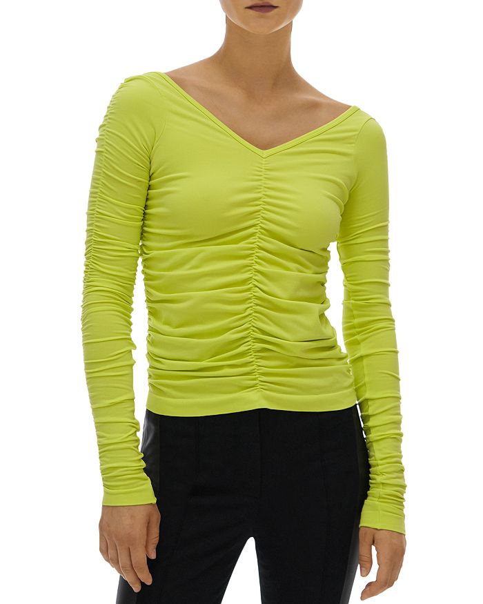 Helmut lang ruched slip dress online