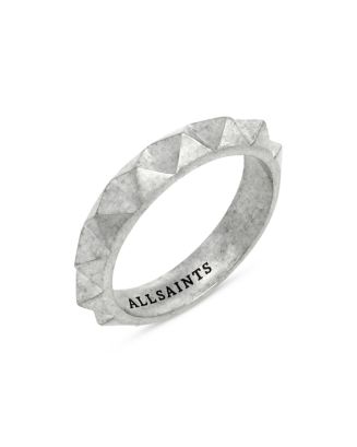 ALLSAINTS Pyramid Stud Band Ring in Sterling Silver