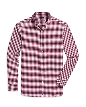 VINEYARD VINES ON-THE-GO BRRR PERFORMANCE GINGHAM CHECK CLASSIC FIT BUTTON DOWN SHIRT,1W011161