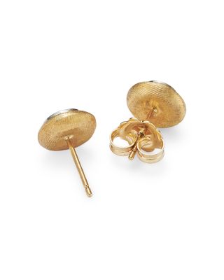 Delicati Earring in 18K Yellow Gold with Pav&eacute; Diamonds