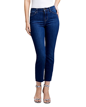 L Agence L'agence Sada High Rise Crop Slim Jeans In Crescent In York