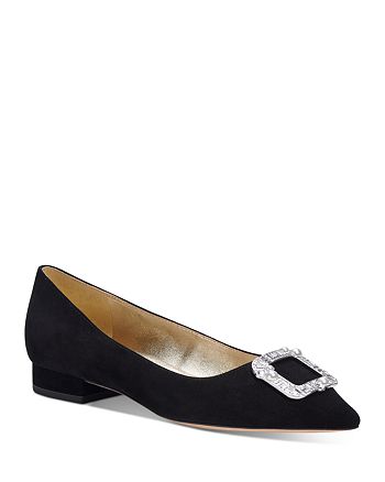 kate spade new york Women's Buckle Up Slip On Pointed Flats | Bloomingdale's
