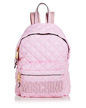 Moschino Quilted Nylon Backpack In 1224