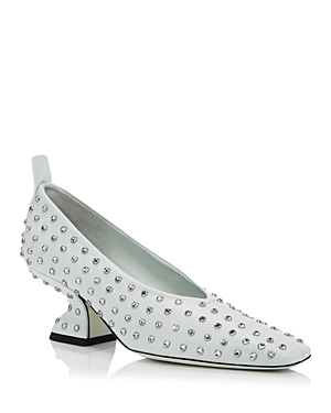 FERRAGAMO WOMEN'S SASTRONA EMBELLISHED PUMPS,0747907