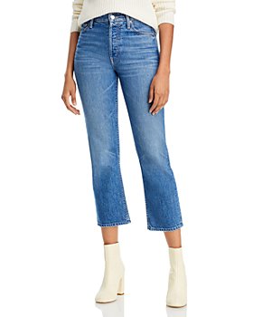 MOTHER - The Tomcat High Rise Cropped Straight Jeans in Running with Scissors
