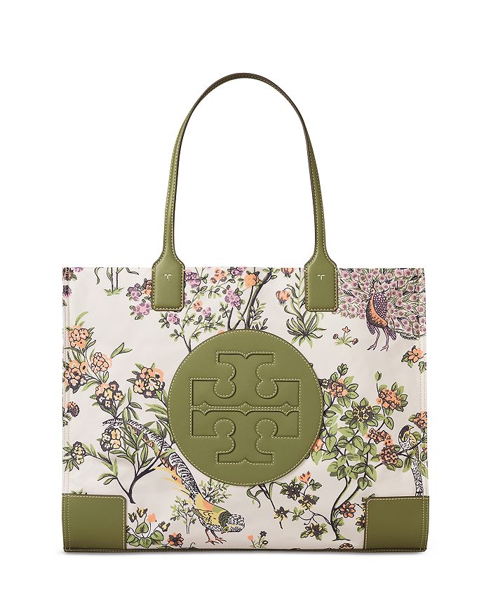 Green Mini Square Tote by Tory Burch for rent online