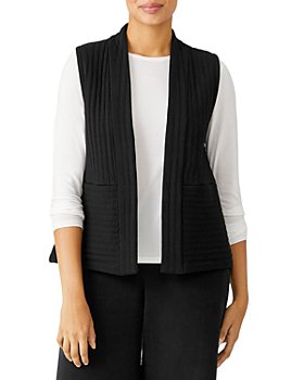 Eileen Fisher - Organic Cotton Open Front Vest