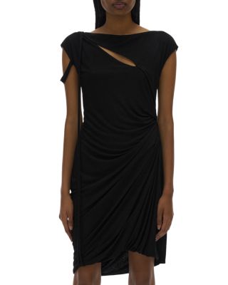 Helmut Lang - Scala Jersey Cap Sleeve Dress