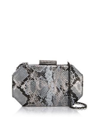 gray evening bag