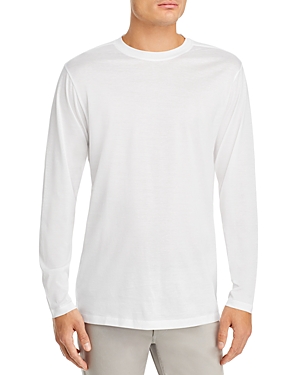 Theory Roy Luxe Jersey Long Sleeve Tee In White