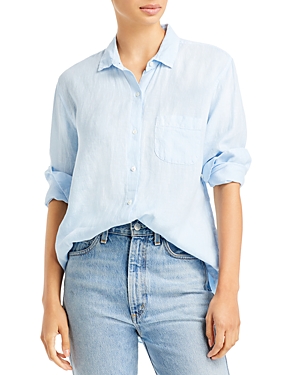 VELVET BY GRAHAM & SPENCER VELVET BY GRAHAM & SPENCER LINEN BUTTON UP BLOUSE