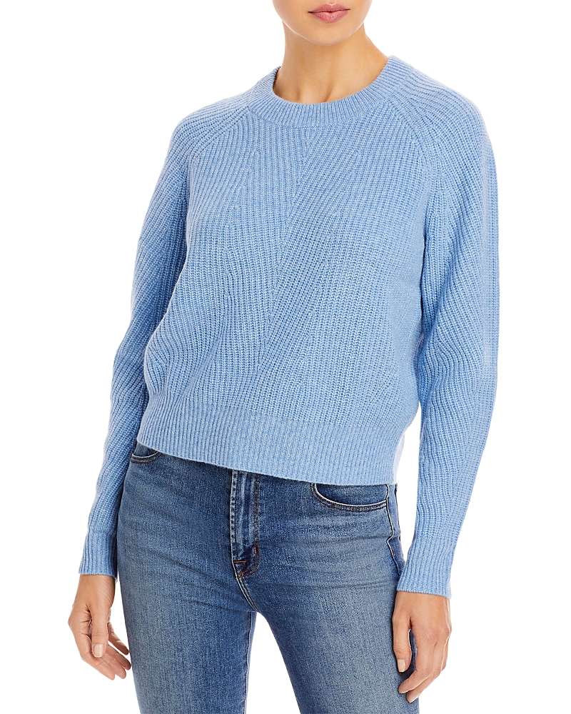 Aqua Cashmere Ribbed Cashmere Sweater - Exclusive