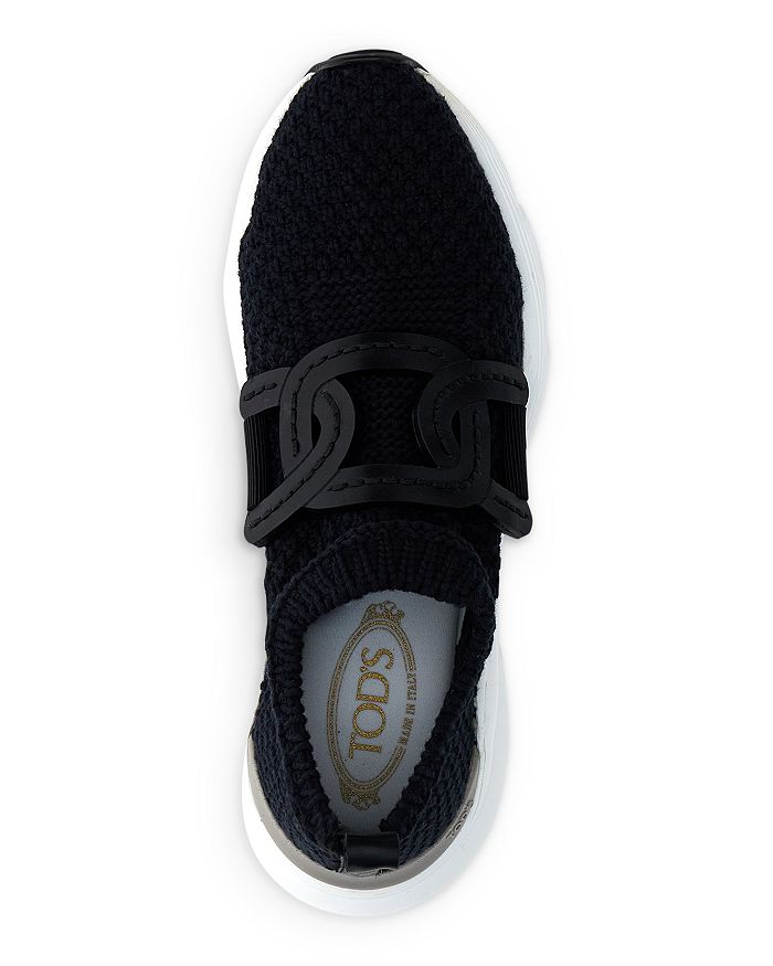 Tods Black Suede and Fabric Velcro Strap Sneakers, Brand Size 11 ( US Size 12 ) in Black/Light