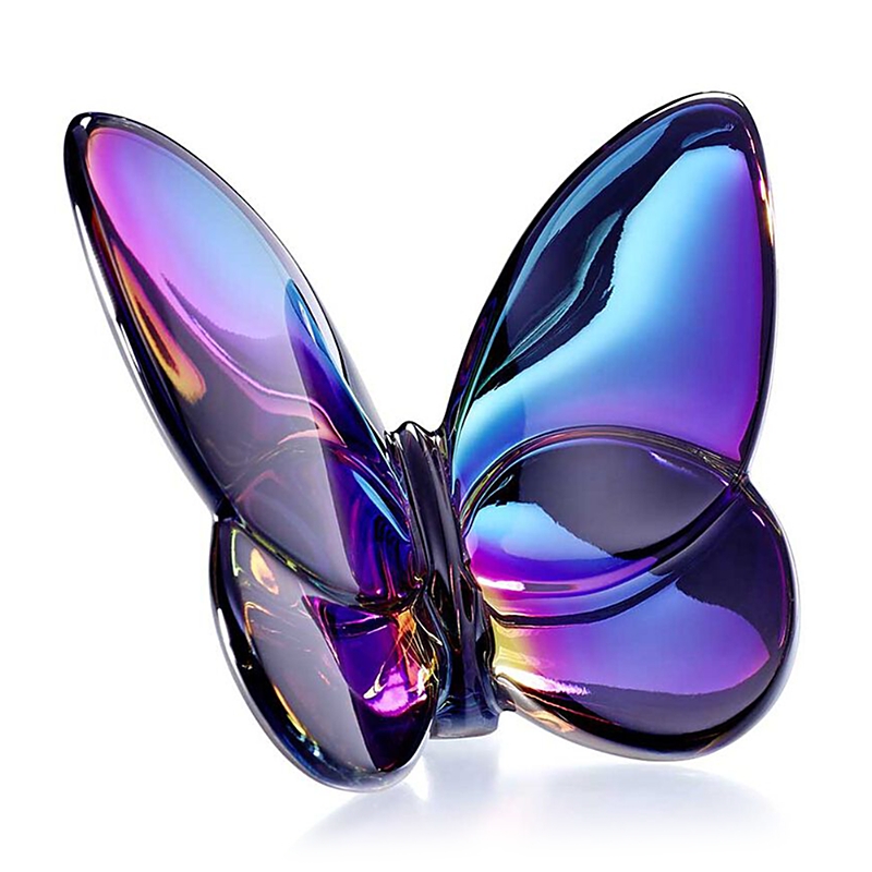 Baccarat 2.5 Lucky Crystal Iridescent Butterfly