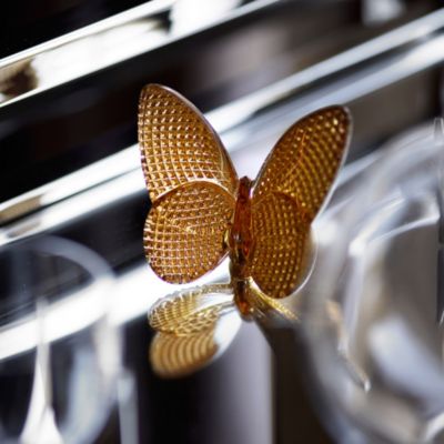 2.5&amp;quot; Lucky Crystal Butterfly in 20K Gold Diamant