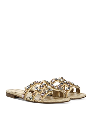 Sam Edelman Women's Bay Jeweled Slide Sandals