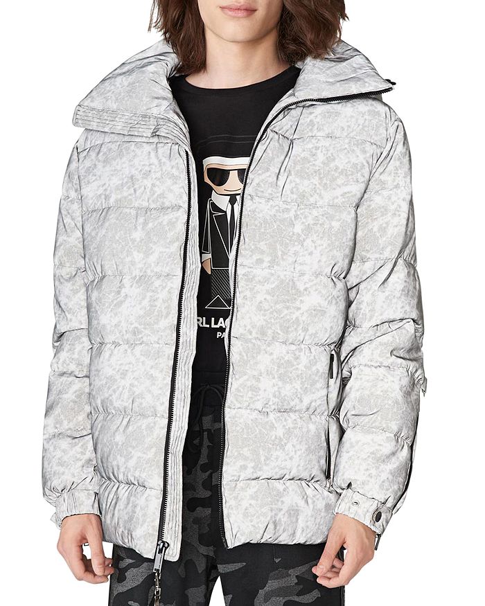 Reflective puffer online coat mens
