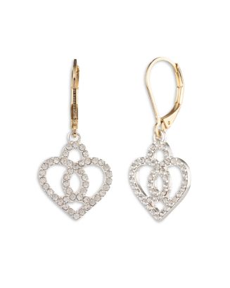 Ralph Lauren Pave Heart Drop Earrings | Bloomingdale's