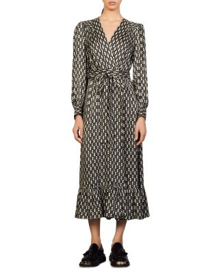 midi wrap dress work