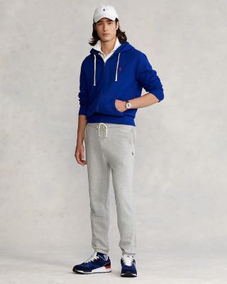 gray polo zip up hoodie