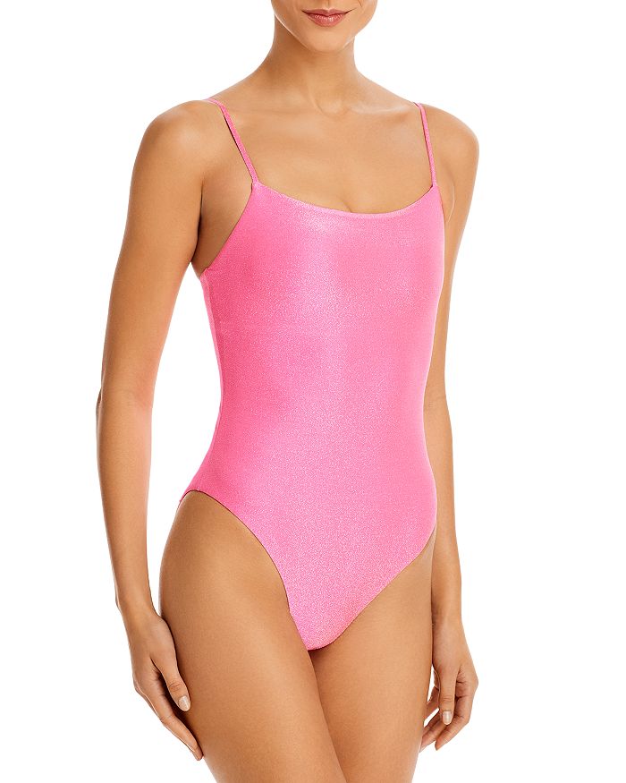 Mixed Print Asymmetrical Neck One-Piece Swimsuit – Hello Pink LLC