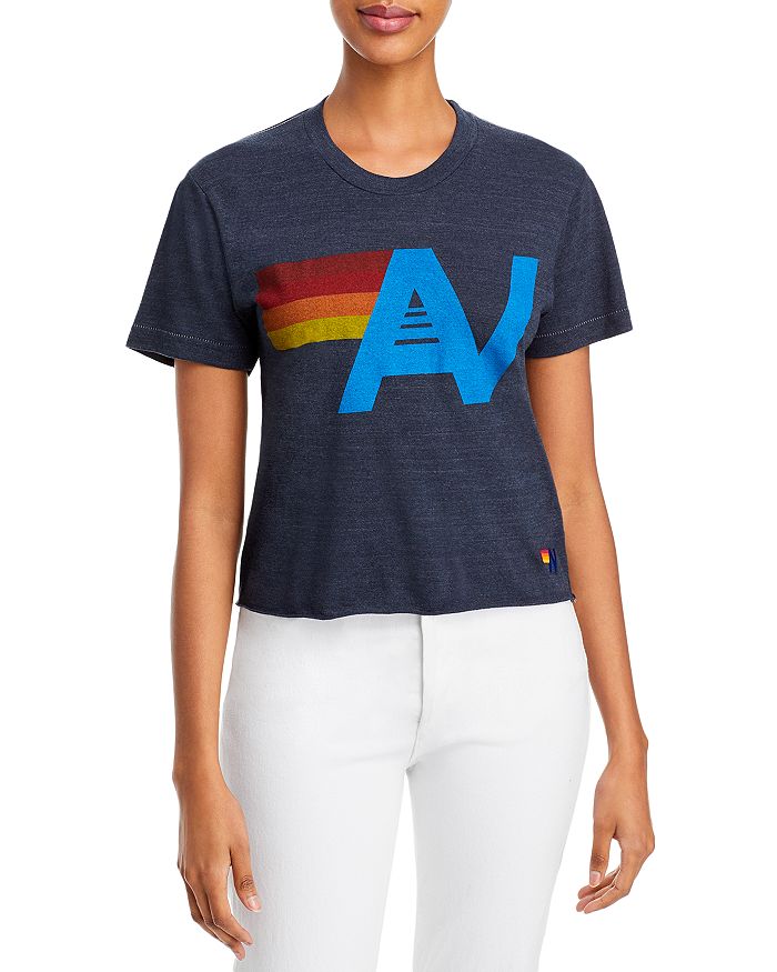 Aviator Nation Logo Boyfriend Tee Bloomingdale's