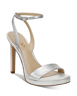 Sam Edelman Women's Jade Strappy High Heel Sandals In Silver